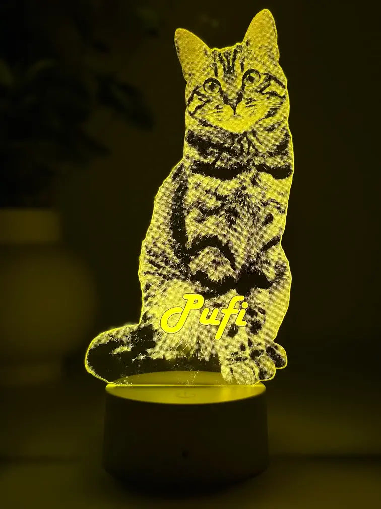 Lampă 3D Animale- Model debitat pe contur