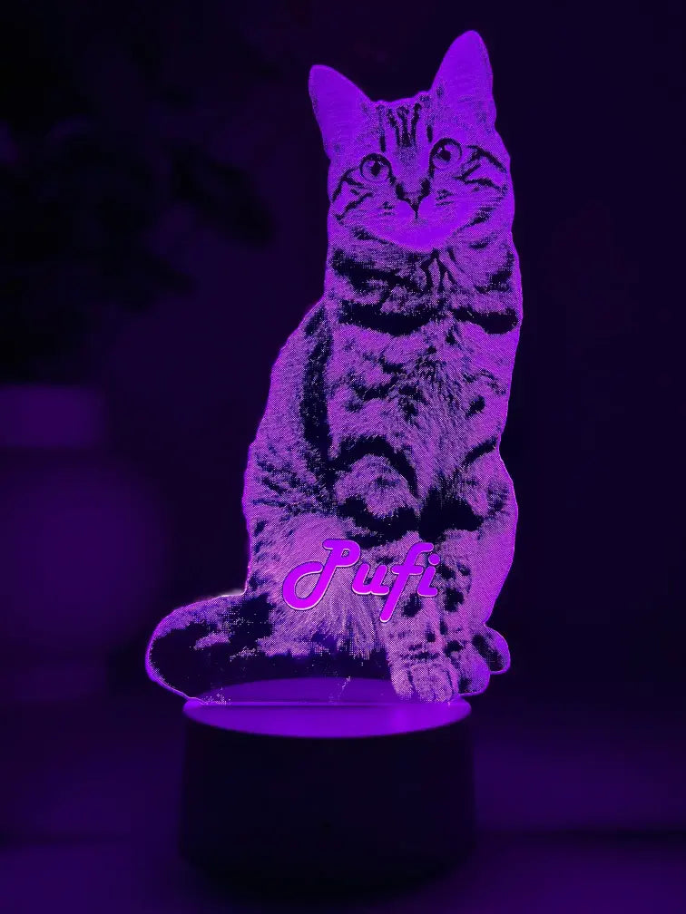 Lampă 3D Animale- Model debitat pe contur