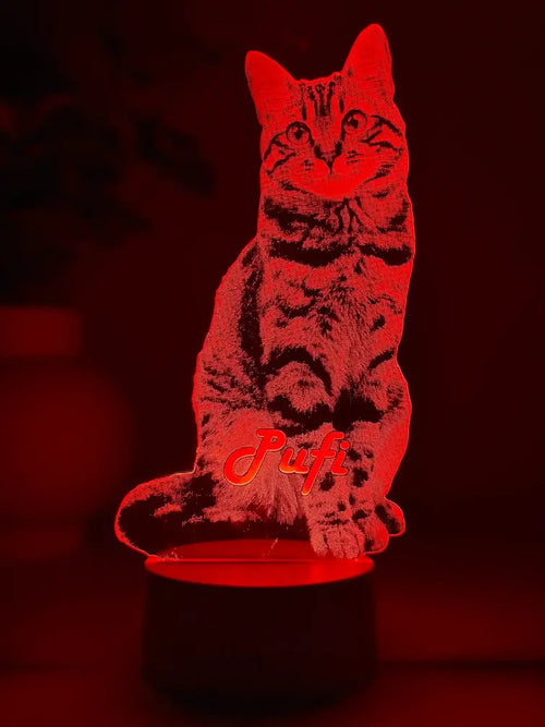 Lampă 3D Animale- Model debitat pe contur