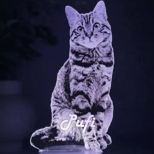 Lampă 3D Animale- Model debitat pe contur