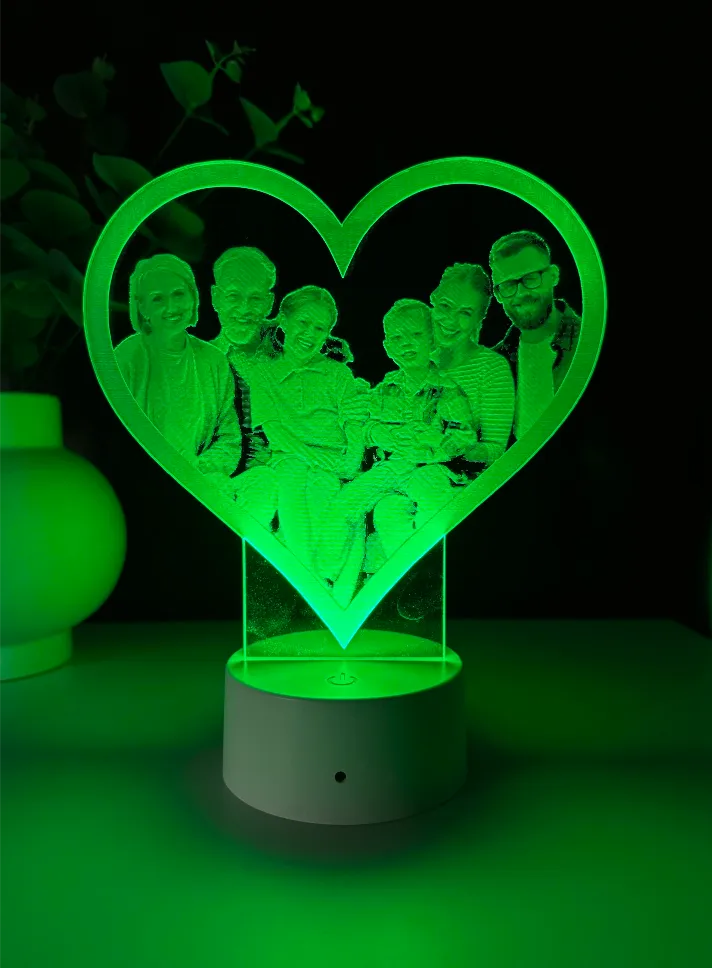 Lampă 3D - Familia mea - imagine 2