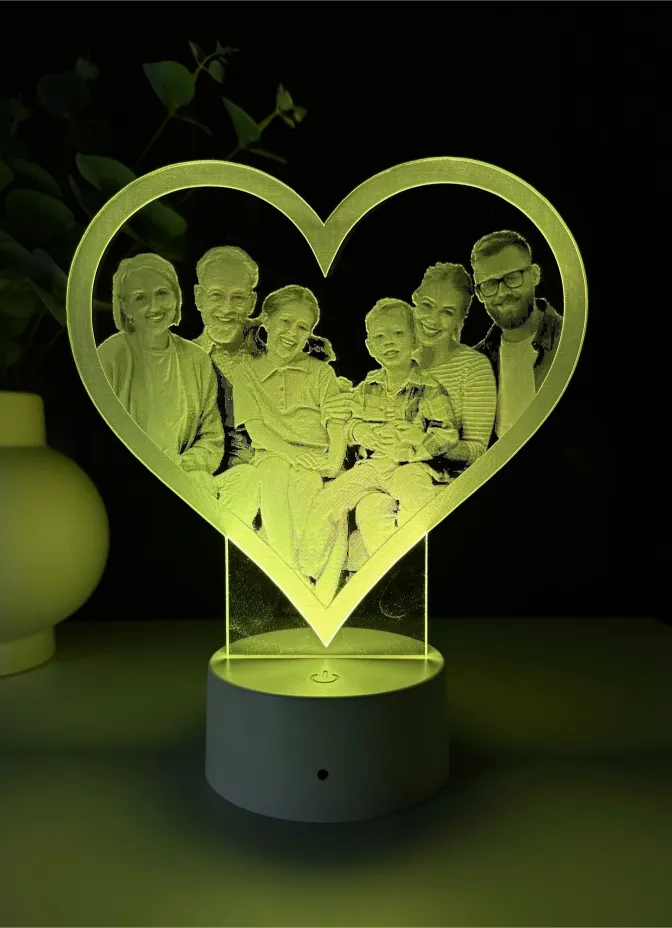 Lampă 3D - Familia mea - imagine 5