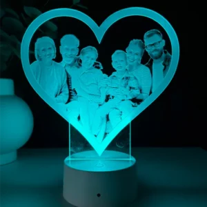 Lampă 3D - Familia mea