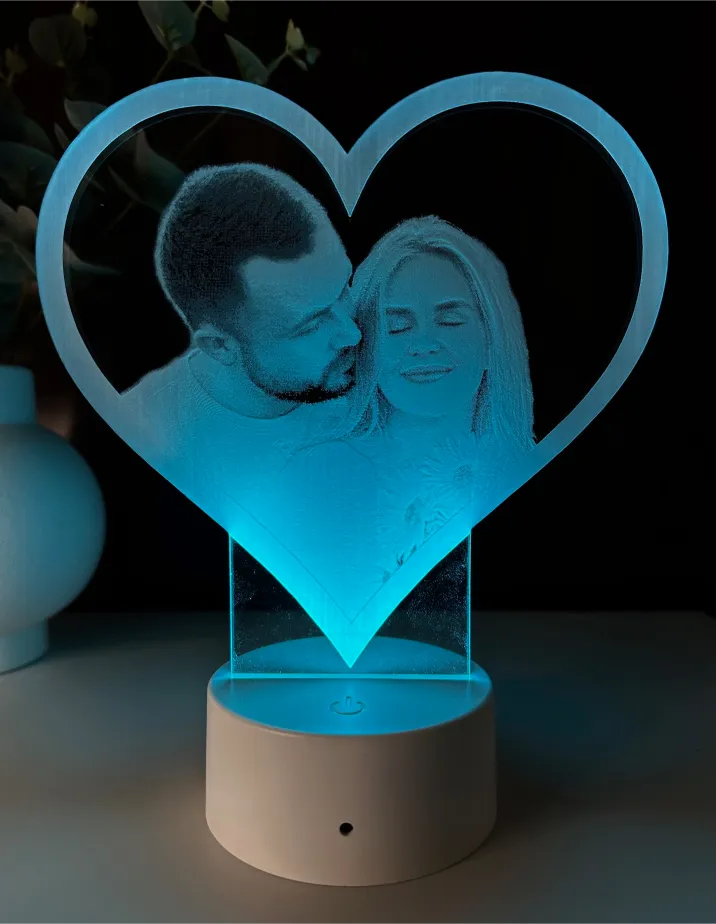 Lampă 3D Inima1- Cuplu - imagine 4