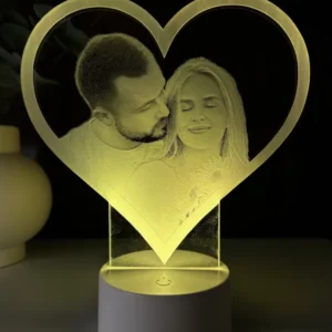Lampă 3D Inima1- Cuplu