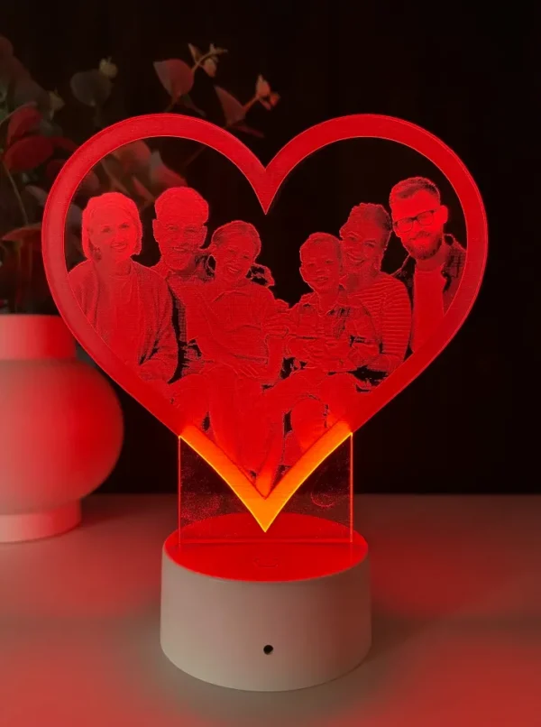Lampă 3D - Familia mea - imagine 3