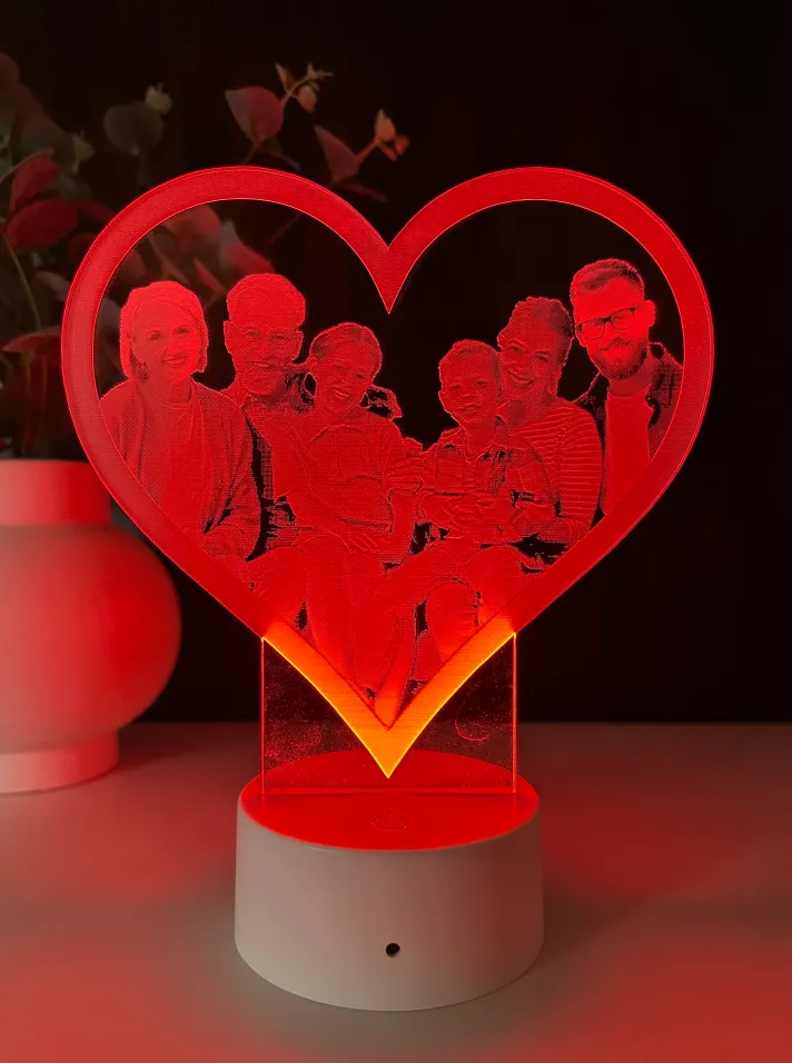 Lampă 3D - Familia mea - imagine 3