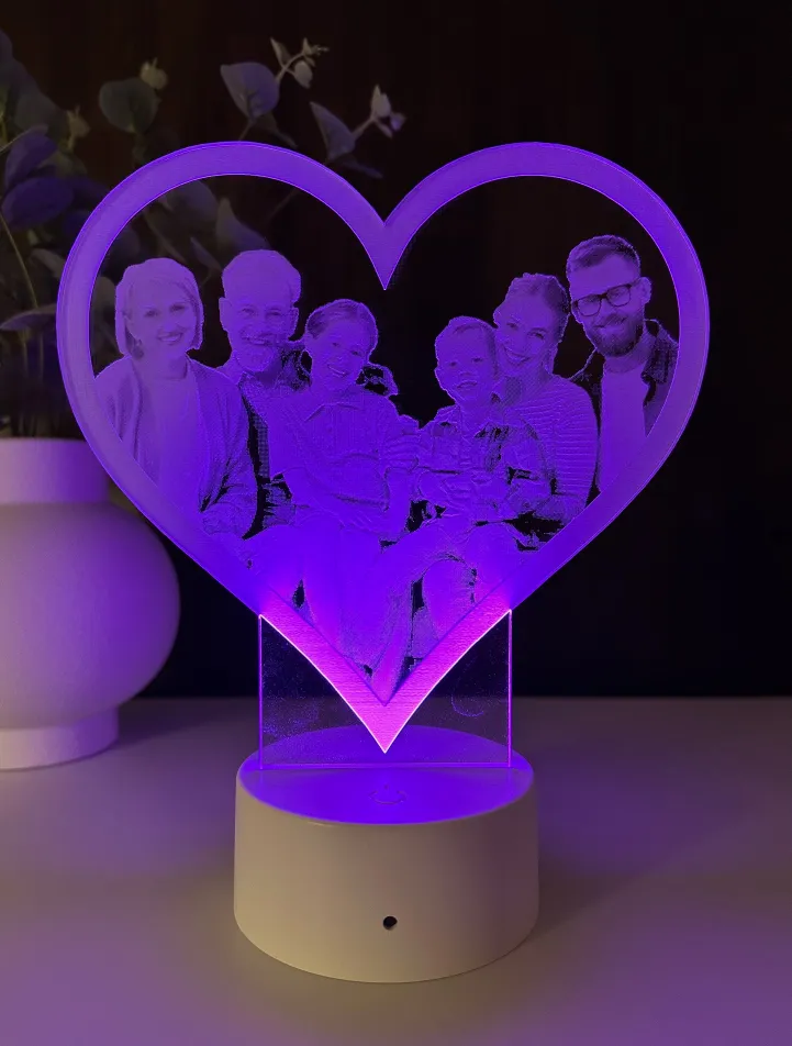 Lampă 3D - Familia mea - imagine 4