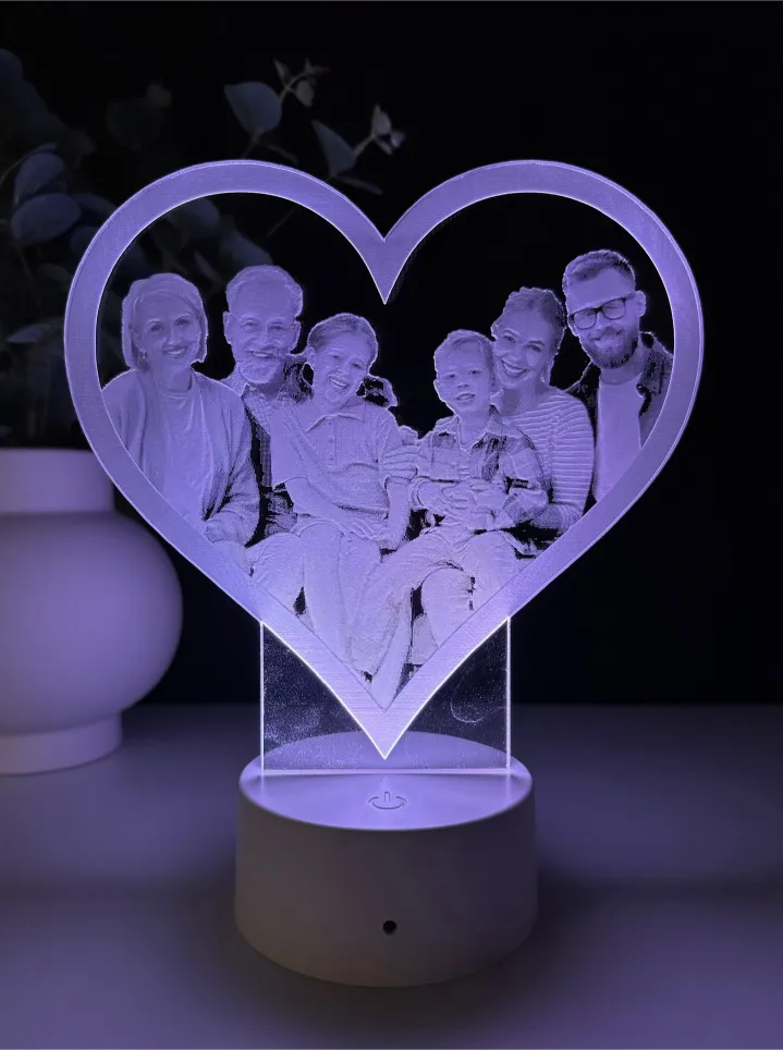 Lampă 3D - Familia mea - imagine 6