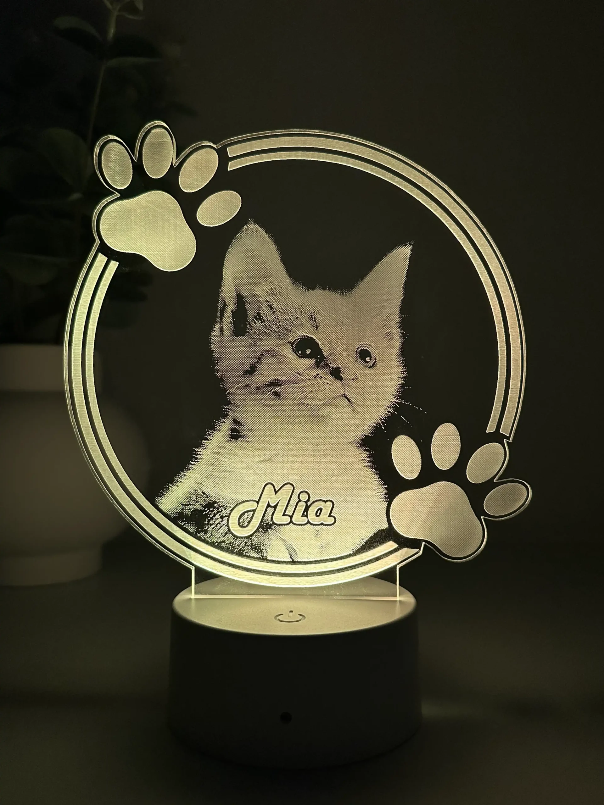 Lampă 3D Animale- Model Cerc cu lăbuțe 1 - imagine 2