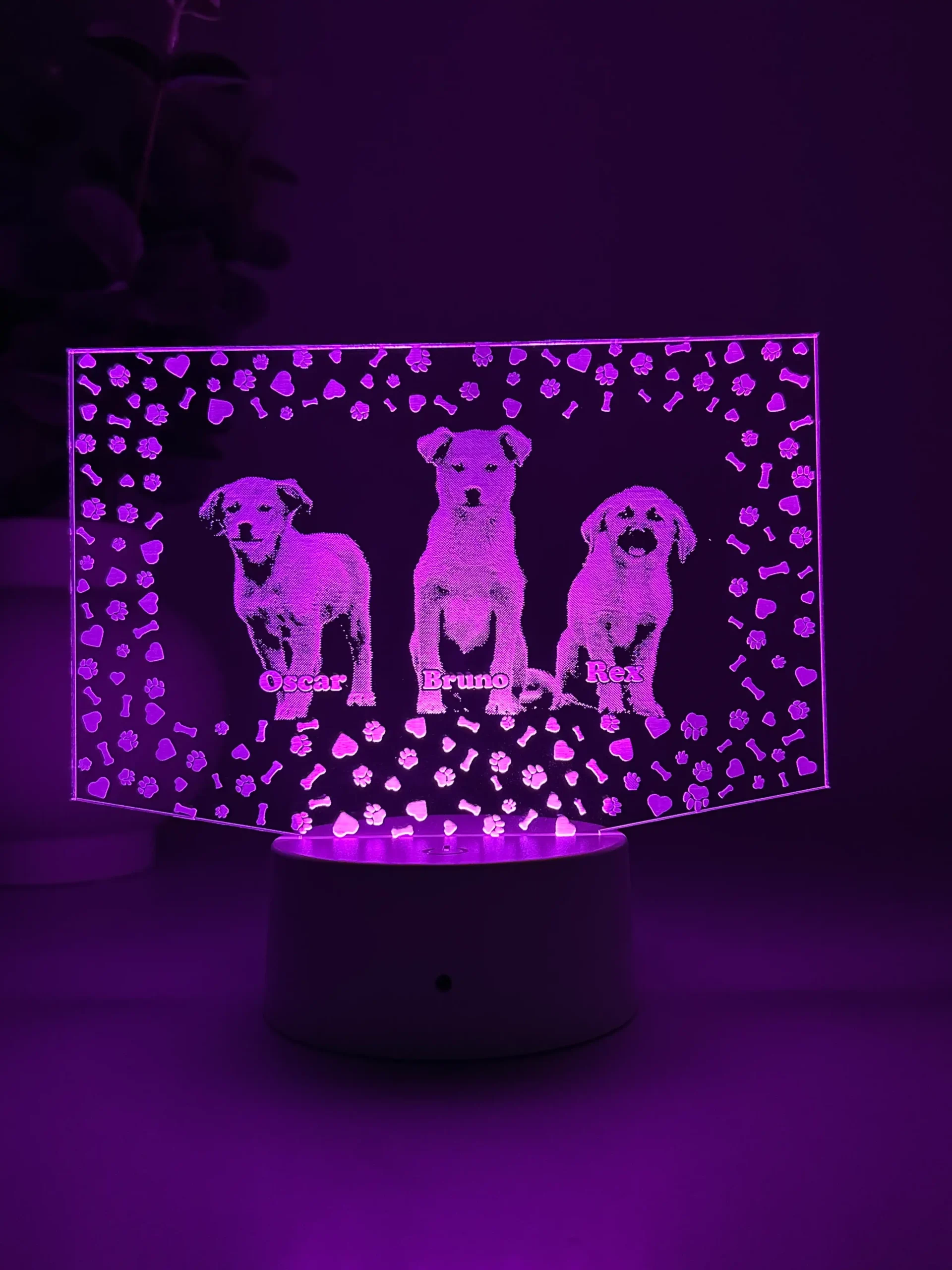 Lampă 3D Animale- Model dreptunghi - imagine 4