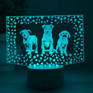 Lampă 3D Animale- Model dreptunghi