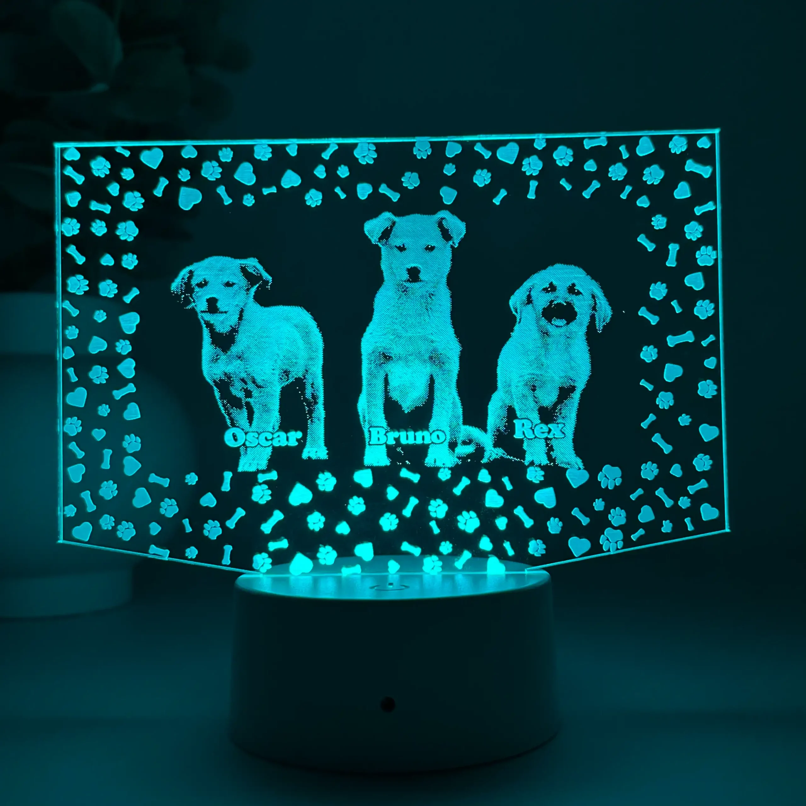 Lampă 3D Animale- Model dreptunghi
