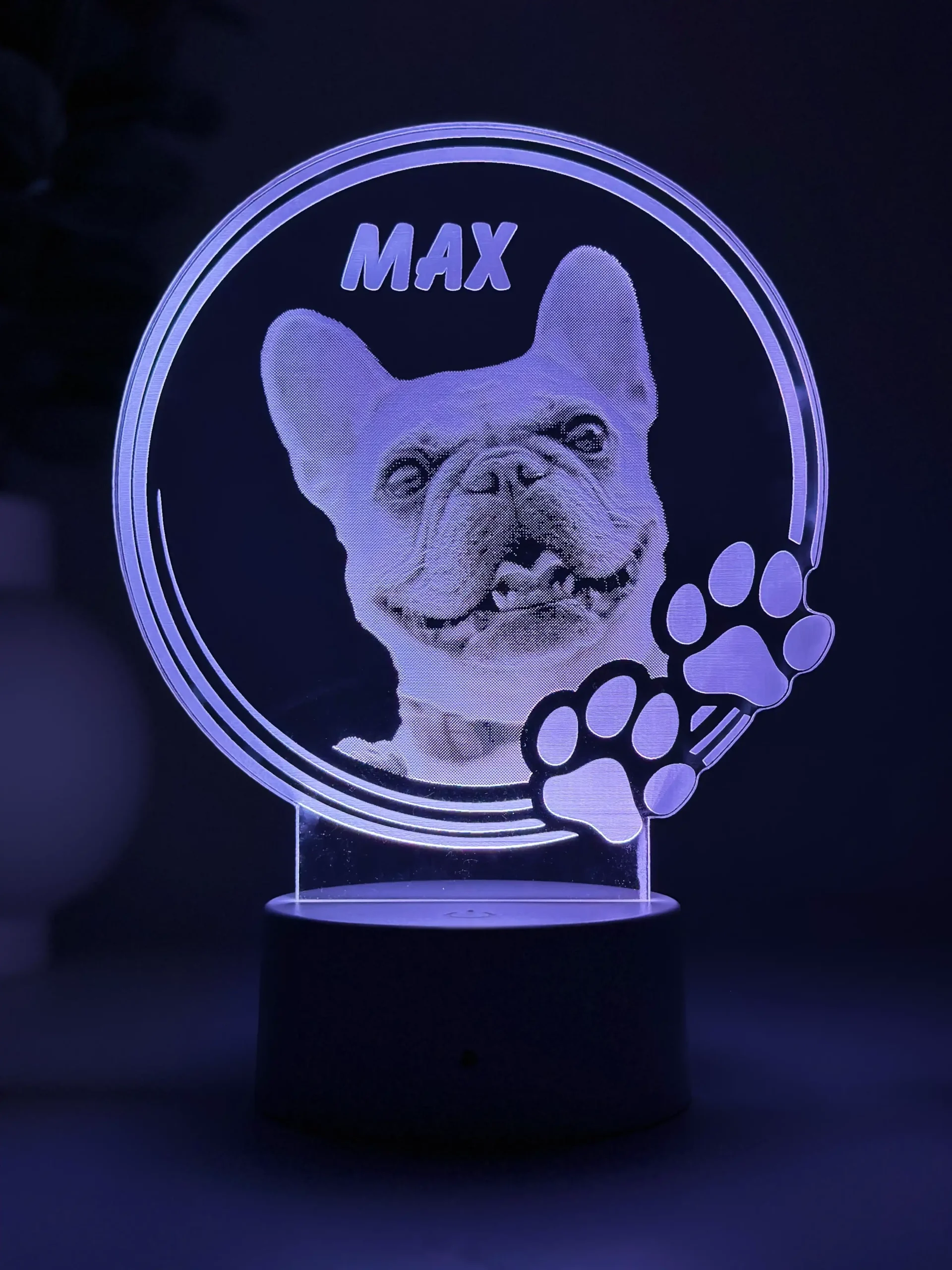 Lampă 3D Animale- Model Cerc cu lăbuțe 2 - imagine 2