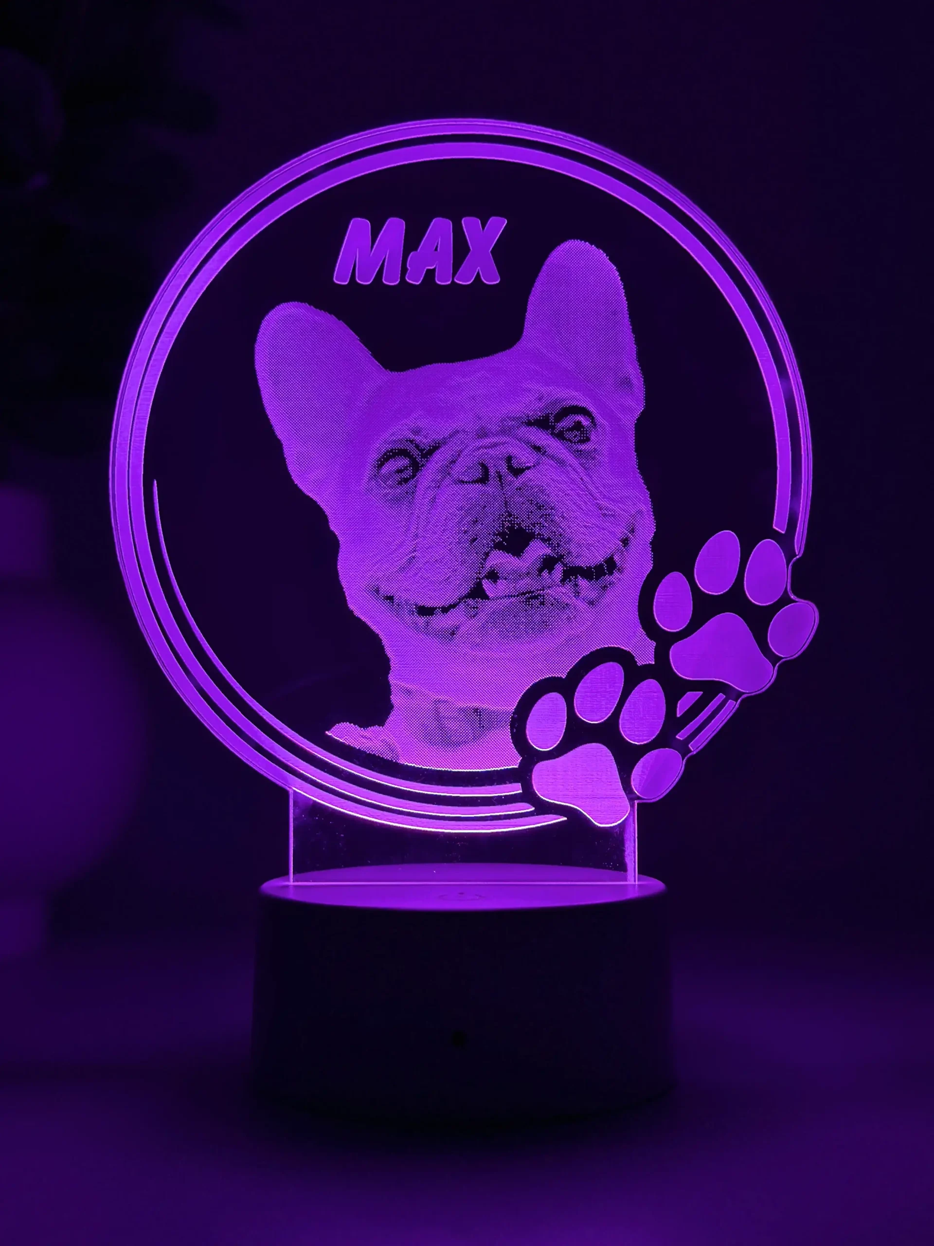 Lampă 3D Animale- Model Cerc cu lăbuțe 2 - imagine 5