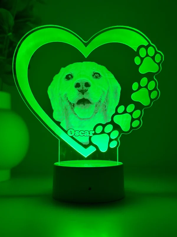 Lampă 3D Animale- Model inimă 1 - imagine 2