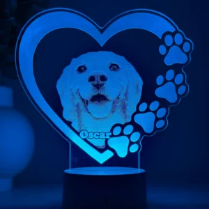 Lampă 3D Animale- Model inimă 1