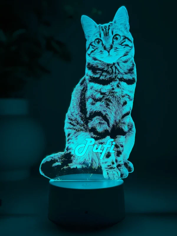 Lampă 3D Animale- Model debitat pe contur - imagine 2