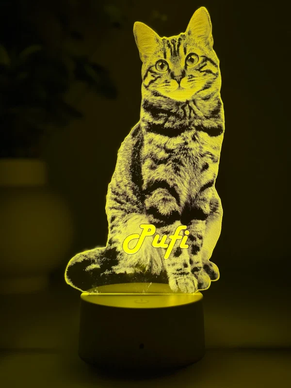 Lampă 3D Animale- Model debitat pe contur - imagine 3