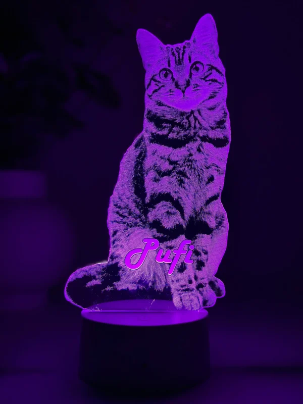 Lampă 3D Animale- Model debitat pe contur - imagine 4