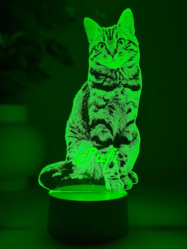 Lampă 3D Animale- Model debitat pe contur - imagine 6