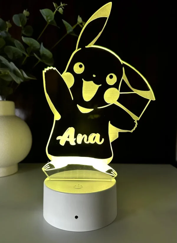 Lampă 3D - Pikachu
