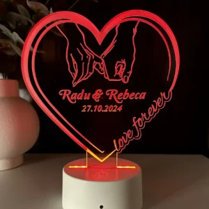 Lampă 3D - love forever