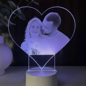 Lampă 3D Cuplu - Inimă
